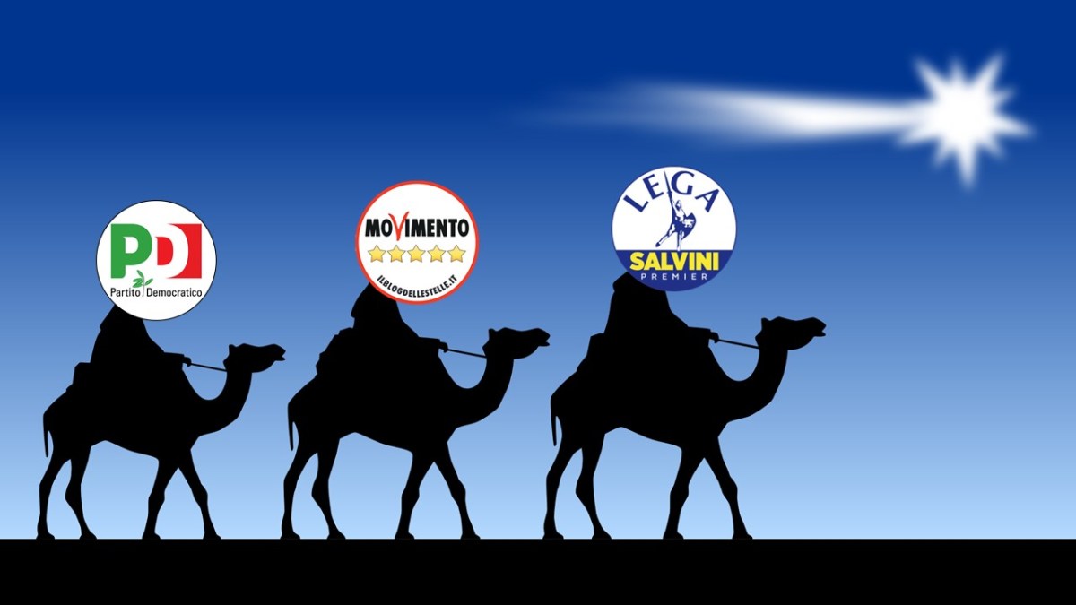 Se i Magi fossero un leghista, un grillino e un&nbsp;piddino…